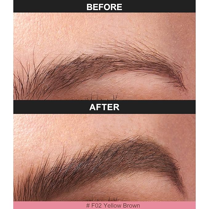 Eyebrow Pen with Hair-Like Strokes, Microblading Eyebrow Pen, Angled Brow Tint Brush for Eyebrows, Smudge Proof, Long Lasting, Easy to Color, Brown-Velvo Beauty