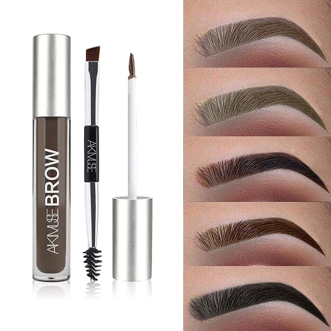 Waterproof Liquid Eyebrow Gels, Smudge-Proof, Sweat Resistant, Full Natural-24Hours Long Lasting Tinted Makeup Color Gel with Brow Pen (BLONDE)-Velvo Beauty