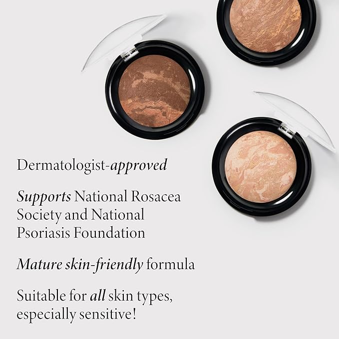 LAURA GELLER NEW YORK Award-Winning Baked Balance-n-Brighten To Go Travel Size Color Correcting Powder Foundation - Porcelain - Buildable Light to Medium Coverage - Demi-Matte Natural-Velvo Beauty