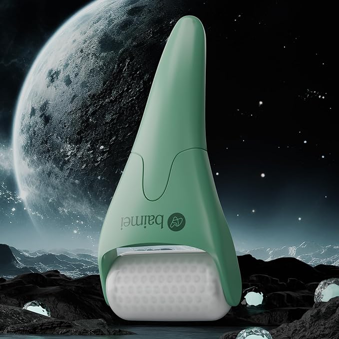 BAIMEI IcyMe Cryotherapy Ice Roller and Gua Sha Facial Tools Reduces Puffiness Migraine Pain Relief, Skin Care Tools for Face Massager Self Care Gift for Men Women - Green-Velvo Beauty