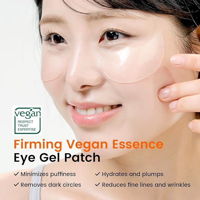 Caffeine Under Eye Patches: 30 Pairs Korean Hydrogel Eye Masks for Dark Circles Puffiness Relief with Niacinamide Hyaluronic Acid - Undereye Brightening Hydrating Anti-Wrinkle Treatment-Velvo Beauty