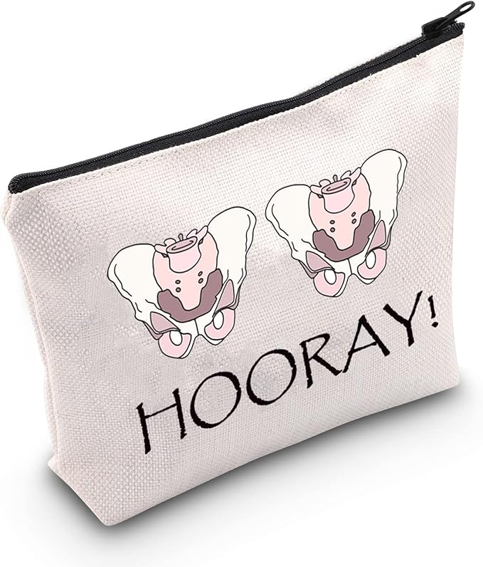 Physical Therapy Gift PT Survival Kit Physical Therapy Assistant Gift Hooray Cosmetic Bag for DPT SPT PTA Pelvic Health Gift (HOORAY!)-Velvo Beauty