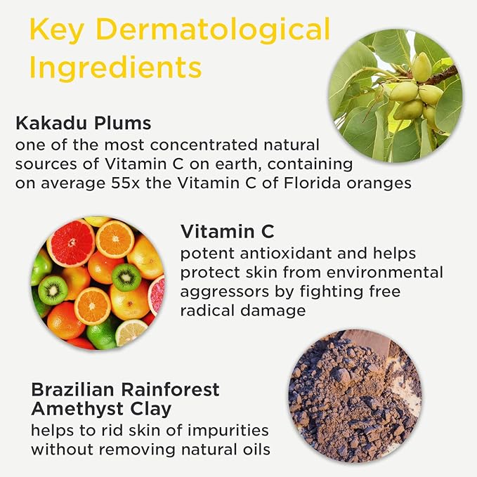 DERMAdoctor Kakadu C Amethyst Clay Detox Mask - 1.69 oz-Velvo Beauty