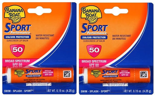 Banana Boat Sport SPF 50 Sunscreen Lip Balm (2 Pack)-Velvo Beauty