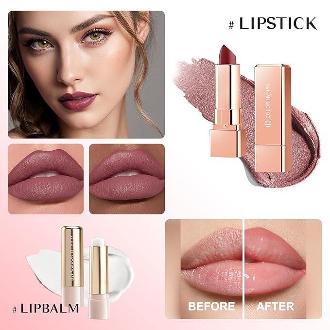 Color Nymph Beginner Makeup Set, Full Starter Cosmetics Set for Teenager Girls with Eyeshadow Palette Blush Lipstick Lip Pencil Eye Pencil Brush Mascara Portable Bag-Velvo Beauty