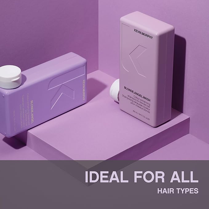 KEVIN.MURPHY BLONDE.ANGEL.WASH - Blonde Shampoo - Purple Shampoo for Blonde & Grey Hair - Colour Enhancement Hair Care - Colour Safe - Paraben & Sulphate Free - 1000 mL / 33.8 fl oz-Velvo Beauty