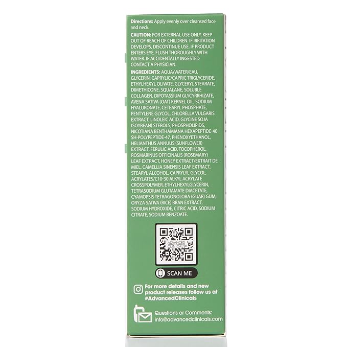 Advanced Clinicals Collagen Serum For Face | Visible Anti Aging Collagen Peptide Serum + Hyaluronic Acid Moisturizer Improves Look Of Wrinkles, Dry Skin, & Fine Lines, No added Fragrance, 1.75 Fl Oz-Velvo Beauty