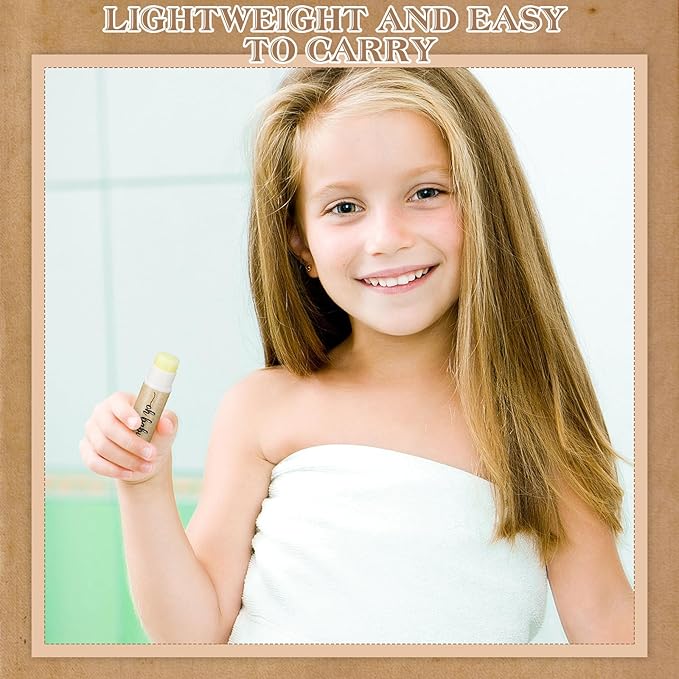 50 Sets Baby Shower Lip Balm Favor with Thank You Tags and Organza Bags, Lip Balm Bulk Baby Shower Gifts for Guests Prizes Gender Reveal Souvenirs Neutral Birthday Supplies-Velvo Beauty