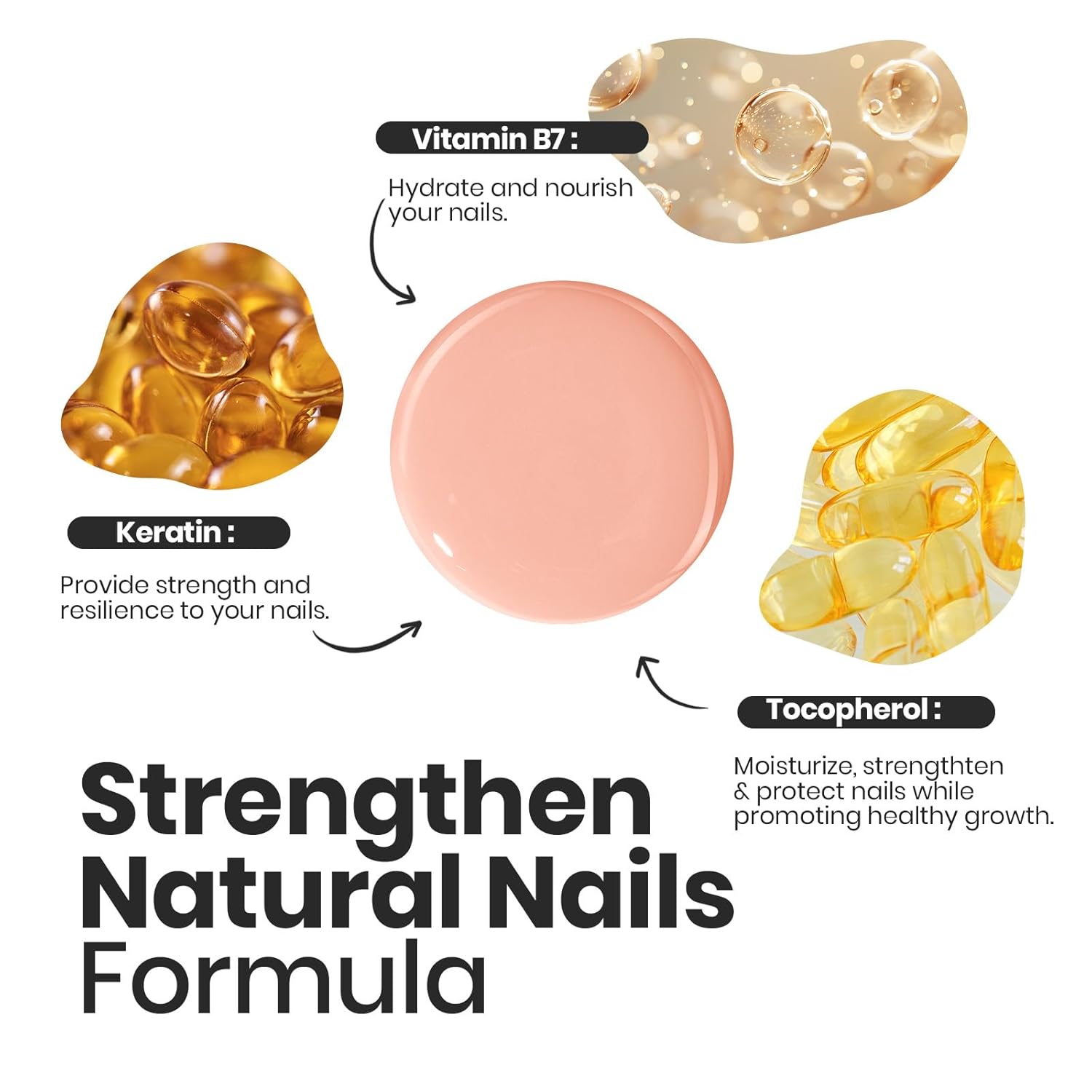 Beetles Jelly Nail Polish Set P186,6 Colors Burgundy Pink Nude Quick Dry Nail Polish Fingernail Fast Drying & Long Lasting Nail Strengthener Polish-Velvo Beauty