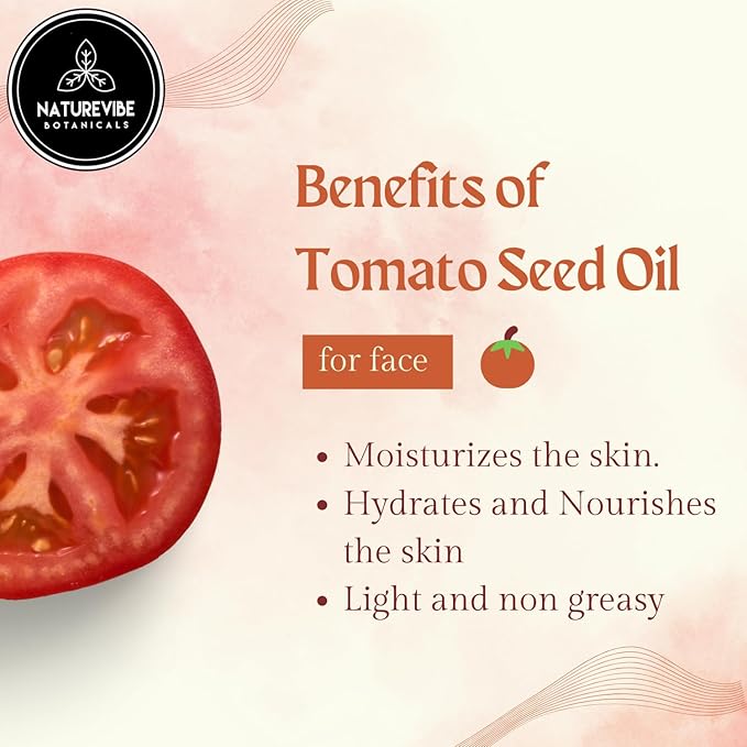 Naturevibe Botanicals Tomato Oil 32 Ounces | 100% Pure and Natural | Great for Skin Care and Hair Care-Velvo Beauty