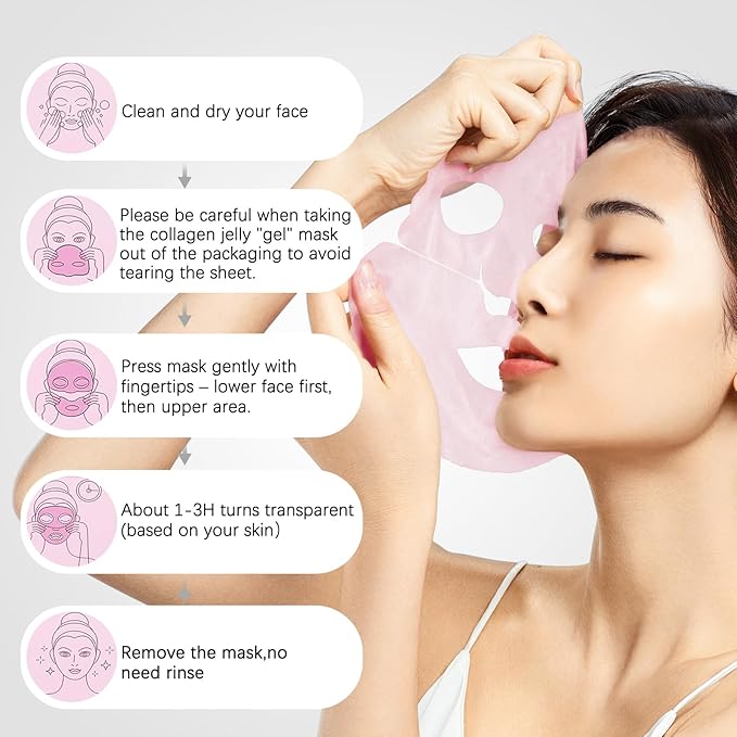 ISTON 4-in-1 Bio-Collagen Real Deep Mask Set -Plump Sagging Skin,Deep Hydration,Soothe & Repair,Nourish & Firm, Overnight Hydrogel Mask for All Skin Type-Velvo Beauty