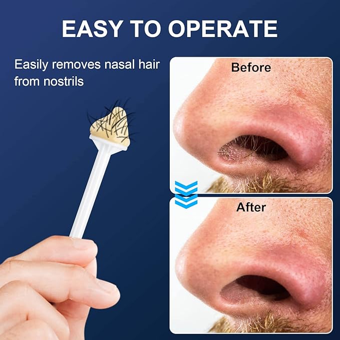 Rolybag Nose Wax Sticks Applicators, 200 Pcs Plastic Wax Rod Wand for Nostril Cleaning and Nose Hair Removal-Velvo Beauty