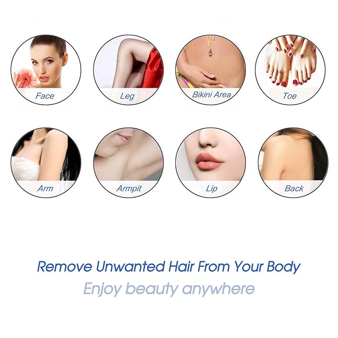 Hard Wax Beads for Hair Removal, Yovanpur Wax Beads for Sensitive Skin, Har Wax Beans for Coarse Hair, Waxing beads for Face, Eyebrow, Body, Bikini, Brazilian At Home 300g (10 Oz)/bag (Blue)-Velvo Beauty