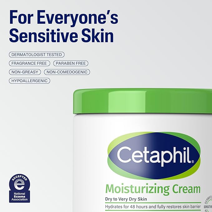 Cetaphil Face & Body Moisturizer, Hydrating Moisturizing Cream for Dry to Very Dry, Sensitive Skin, NEW 1 oz 12 Pack, Fragrance Free, Non-Comedogenic, Non-Greasy-Velvo Beauty