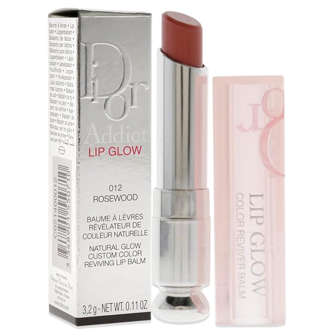 Christian Dior Dior Addict Lip Glow - 012 Rosewood Lip Balm Women 0.11 oz-Velvo Beauty
