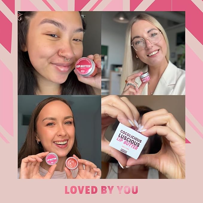 100% Natural Tinted Lip Butter Sleeping Lip Mask Clean Petroleum Free Lip Moisturizer and Conditioner for Dry Lips Intensive Lip Balm and Lip Therapy Skin Care with Mango butter (Light Pink)-Velvo Beauty