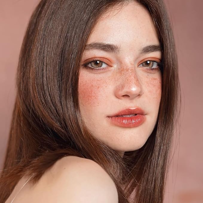 Blush Stick, Cream Blush Stick for Cheeks & Lips, Blendable Long-Lasting Multi-Use Contour Stick & Highlighter Makeup (#3 CORAL ORANGE)-Velvo Beauty