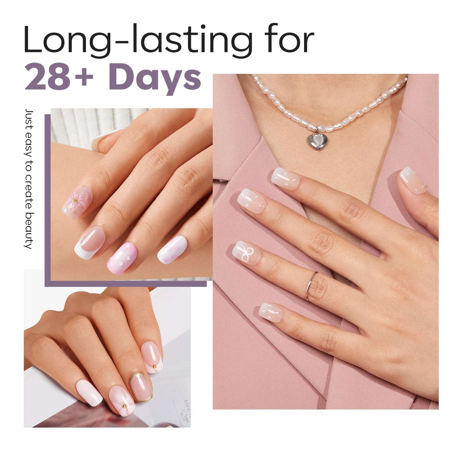 modelones Extra Short Square Fake Nail Tips - 510Pcs Full Matte Gel Tips Pre-shaped Full Cover Clear Acrylic Gel Kit False Press on Nails for Extension DIY Salon 15Sizes-Velvo Beauty