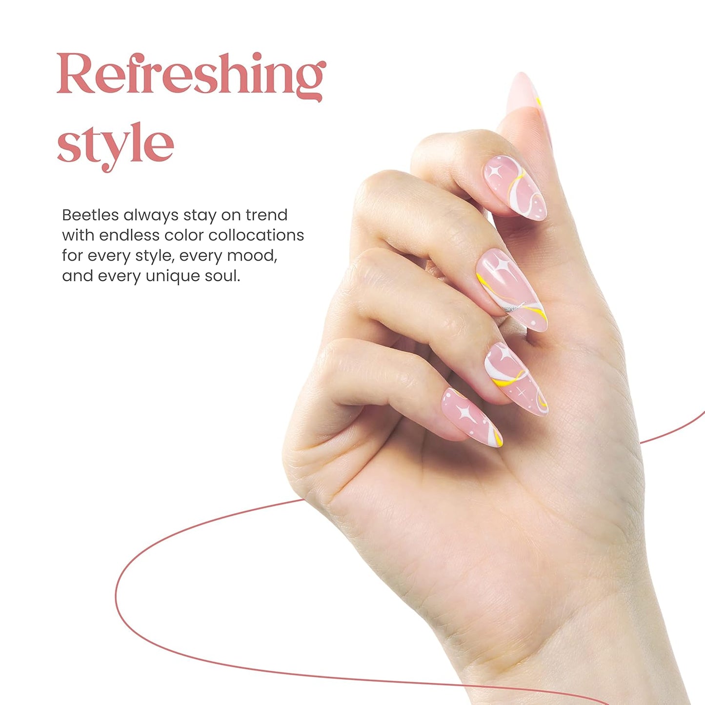 Beetles Gel Nail Polish 15ml Pink Gel Polish Nail Concealer Nude Pink Gel Polish Jelly Gel Nail Polish Skin Tones Soft Natural Pink Gel Polish Soak Off U V LED Nail Lamp Gel Polish-Velvo Beauty