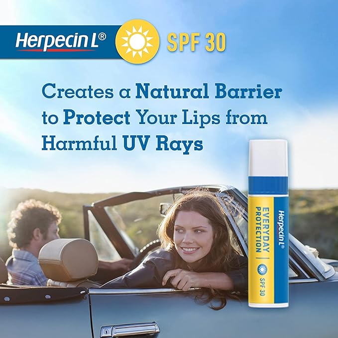 Herpecin L Lip Protectant SPF 30 0.10 oz ( Pack of 3)-Velvo Beauty