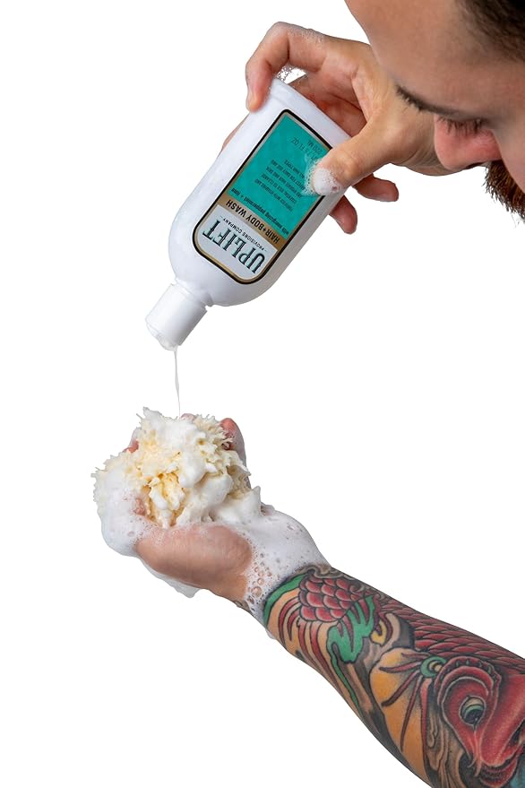 Uplift’s Luxury Shave Set for All: Pamper Yourself with Our Sulfate-Free Hair & Body Wash and Plant-Infused Shave Gel, Complete with a Handmade Wooden Razor for the Perfect Shave-Velvo Beauty