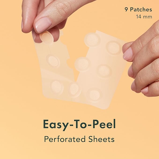 Rael Pimple Patches, Miracle Microcrystal Vitamin C Dark Spot Cover - Hydrocolloid Patch with Glutathione and Niacinamide, Treatment for Post Acne, Korean Skin Care, Vegan, Cruelty Free (9 Count)-Velvo Beauty