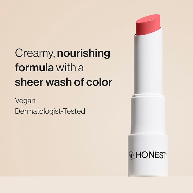 Honest Beauty Tinted Lip Balm | Antioxidant-rich Acai Extracts + Avocado Oil | EWG Certified, Vegan, Cruelty Free | Summer Melon-Velvo Beauty