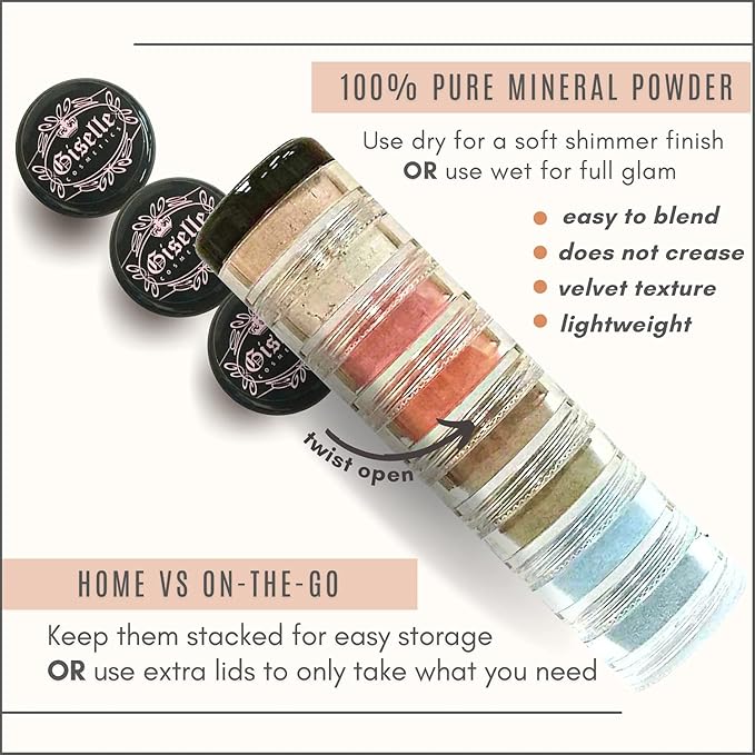 Loose Mineral Eyeshadow and Contouring Palette - Manhattan Chick 8 Shade Set-Velvo Beauty