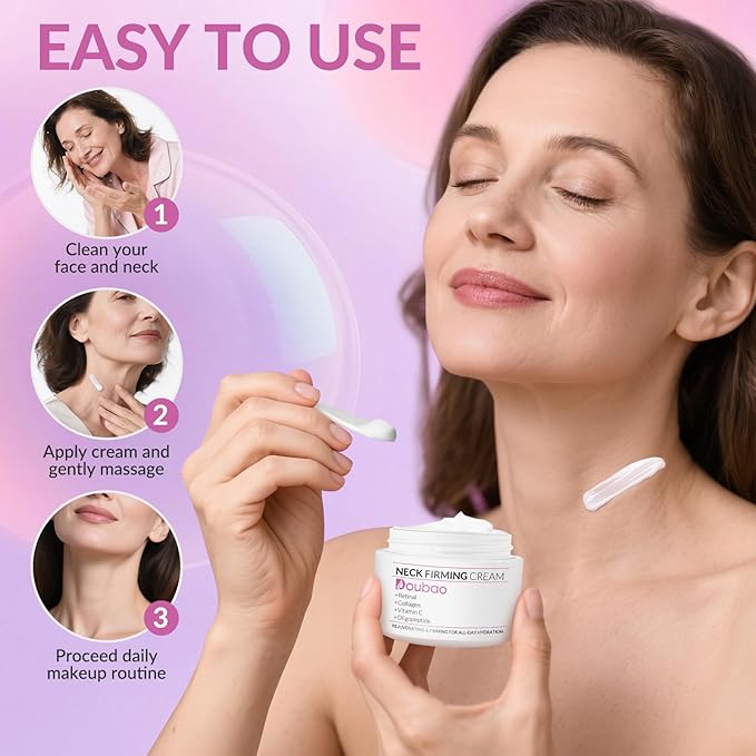 Neck Firming Creams for Tightening and Firming, Moisturizer Face Cream with Collagen, Hyaluronic Acid, Day & Night Anti-Aging Skin Tightening Cream Neck, Décolleté & Face – 1.7Fl Oz-Velvo Beauty