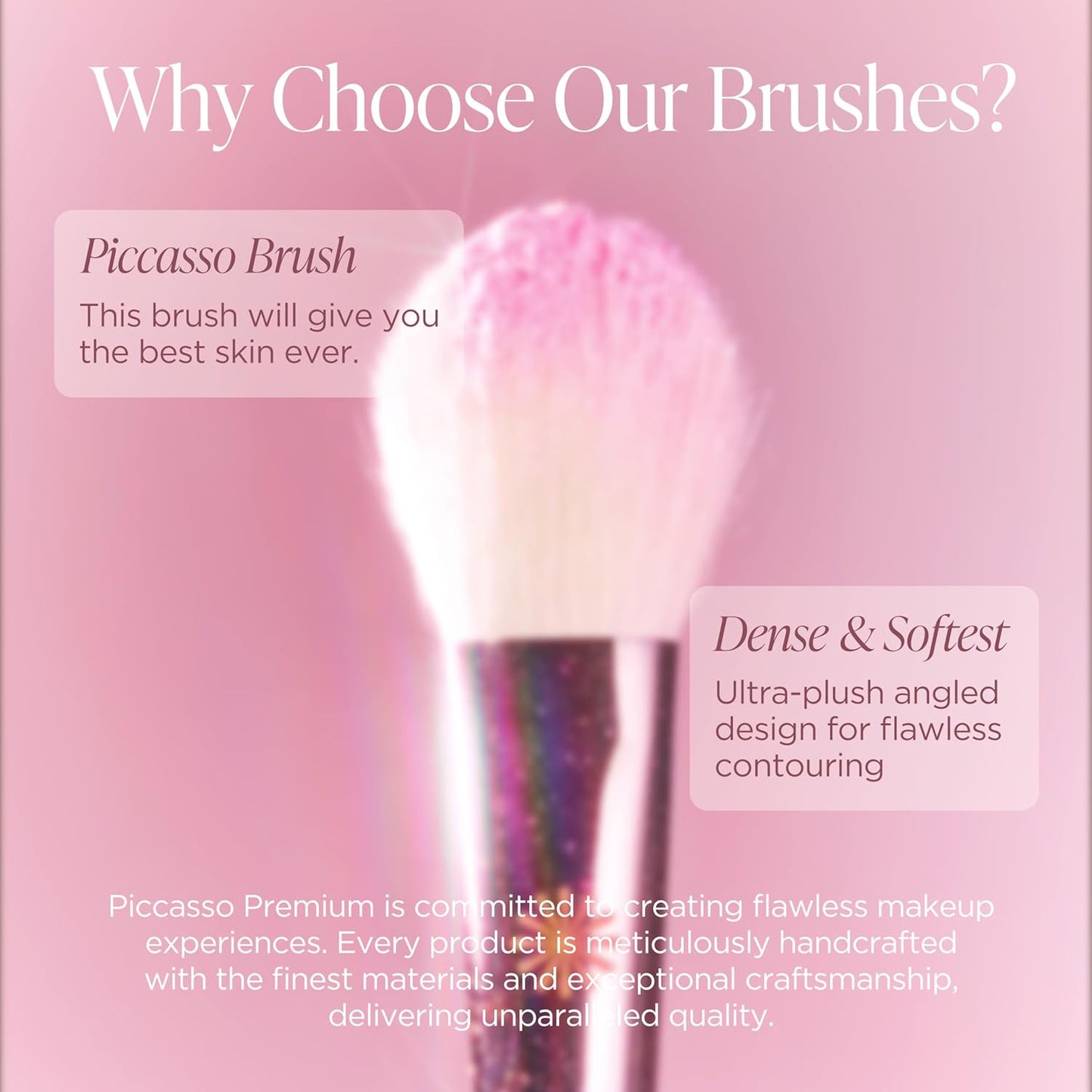 Piccasso 116 Highlighter Brush – Soft Goat Hair Makeup Brush for Face, Ideal for Highlighting Cheekbones, Nose, and Jawline, Fluffy Blush Brush for Natural Glow, Professional Korean Beauty-Velvo Beauty