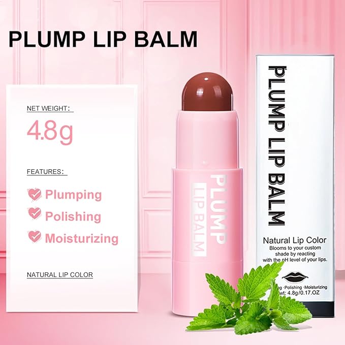 Color Lip Balm Hydrating, Tinted Lip Balm for Women, Lip Lightening Balm for Dark Lips, Lip Balm For Dry Cracked Lips, Moisturizing Plumping Lip Balm, Lip Treatment for Very Dry Lips, 4.8G-Velvo Beauty