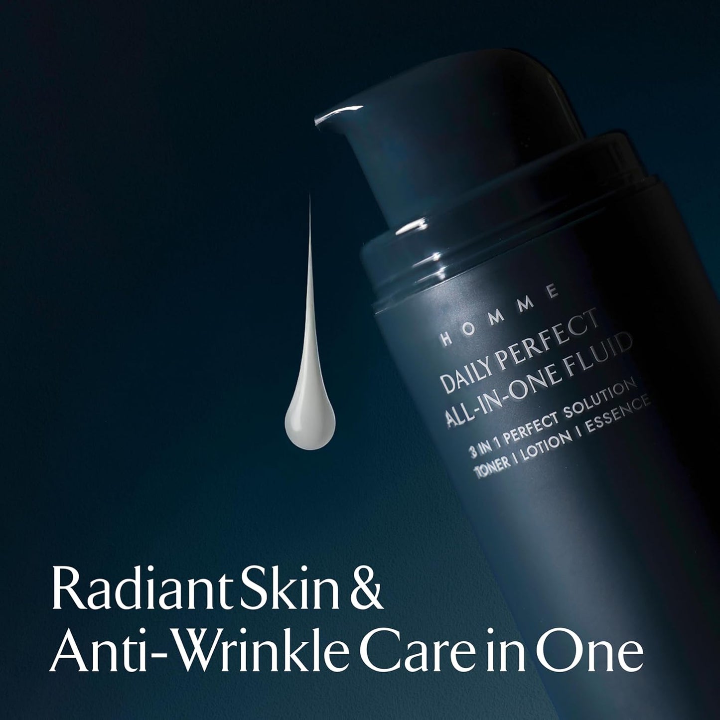 LA MUSE Homme Daily All-in-One Face Moisturizer for Men | 3-in-1 Toner, Lotion, Essence | Lightweight, Hydrating After-Shave Lotion for Oily & Sensitive Skin | Korean Skincare | Original Size-Velvo Beauty