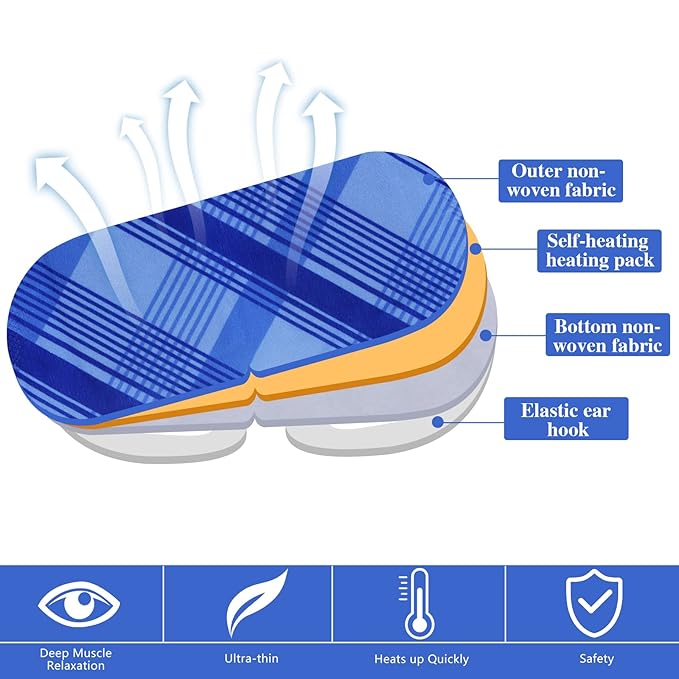 Steam Eye Mask for Dry Eyes 10-Pack SPA Warm Eye Compress Patented Self-Heating Core for Soothing Eye Fatigue, Dark Circle, Puffiness, Stress Relief (Unscented)-Velvo Beauty