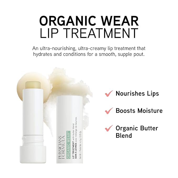 Orangic Lip Balm By Physicians Formula Organic Wear All Natural Lip Treatment Lip Balm, Dermatologist Tested-Velvo Beauty