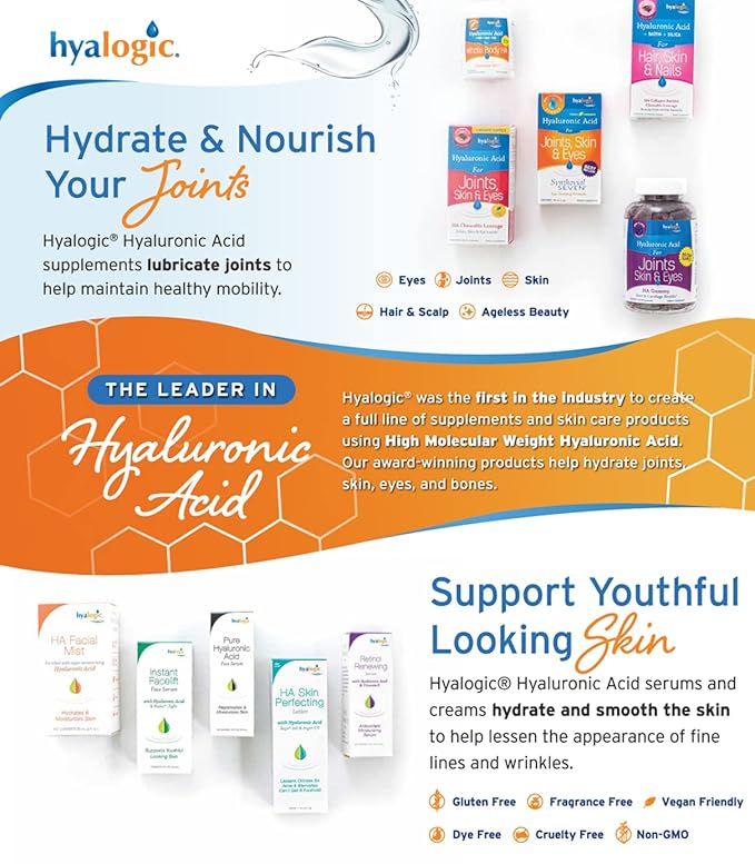 Hyalogic Dark Circle Lightening Face Serum - Treat Under Eye Dark Circles w/Hyaluronic Acid, Eveseryl & Regu-Age - Soothe, Nourish & Rejuvenate Skin - 1oz-Velvo Beauty