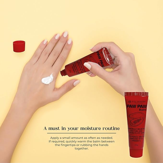 Paw Paw Ointment 25g - Pack of 6 Multi-Purpose Balm, for Lips, Skin, Hair, Cuticles, Nails and Beauty Finish. Made in Australia. Papaw enriched with vitamin E.-Velvo Beauty