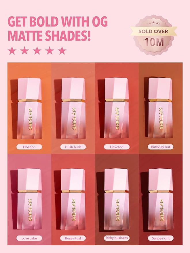 SHEGLAM Color Bloom Liquid Blush Makeup for Cheeks Matte Finish - On Point-Velvo Beauty