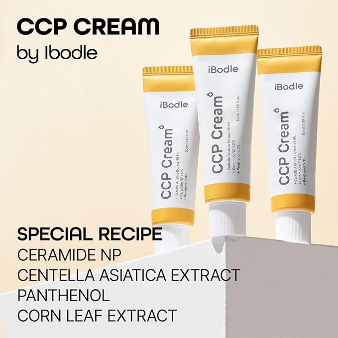 CCP Cream - 1.96 fl Oz - Barrier Hydrating & Moisturizing Cream with Ceramide, Centella asiatica extract and Panthenol for Kid & Adult, Hypoallergenic, Dermatest EXCELLENT-Velvo Beauty