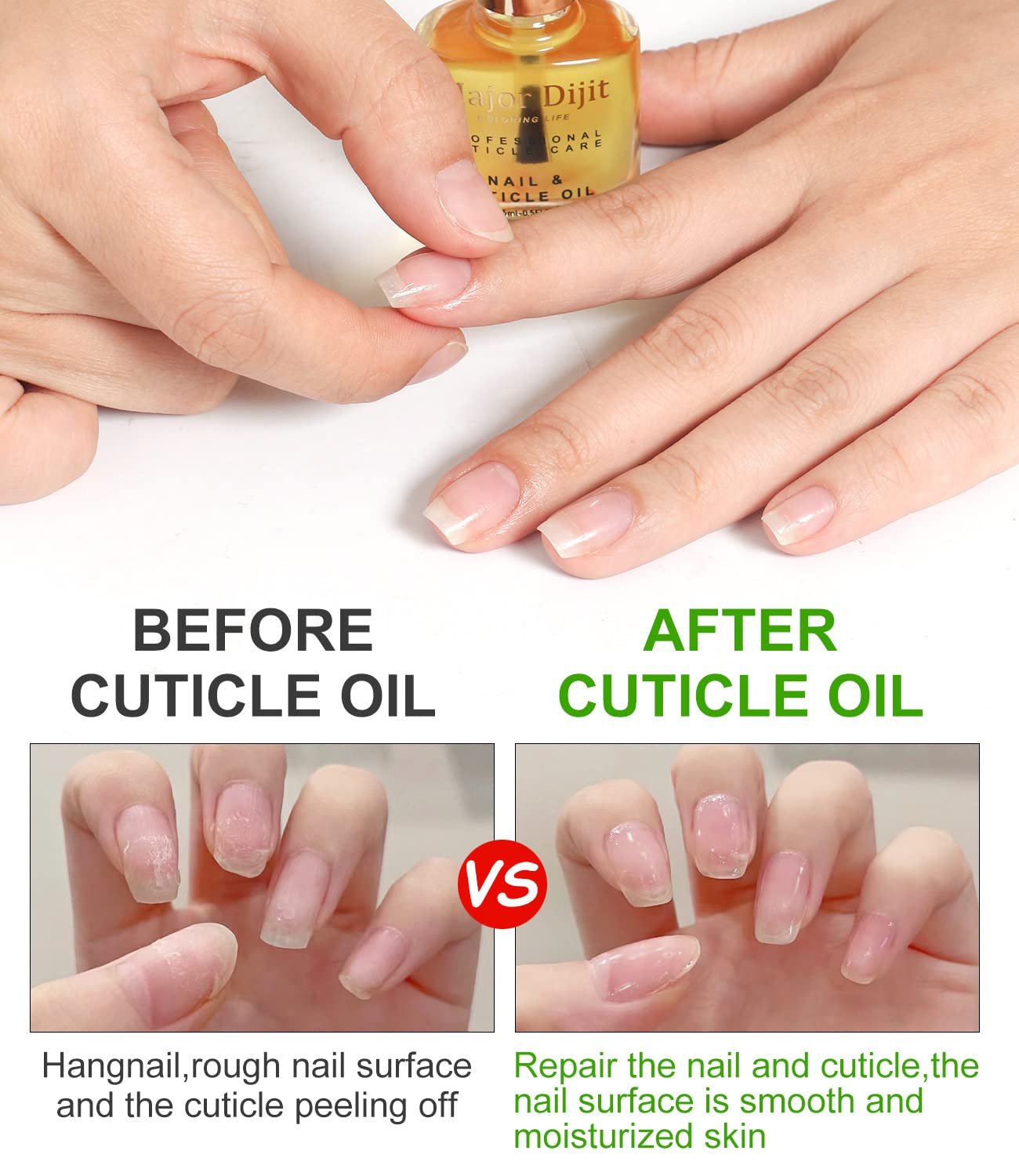 Major Dijit Nail Dehydrator and Nail Primer with Cuticle Oil Set Air Dry Superior Bonding Primer for Acrylic Powder-Velvo Beauty