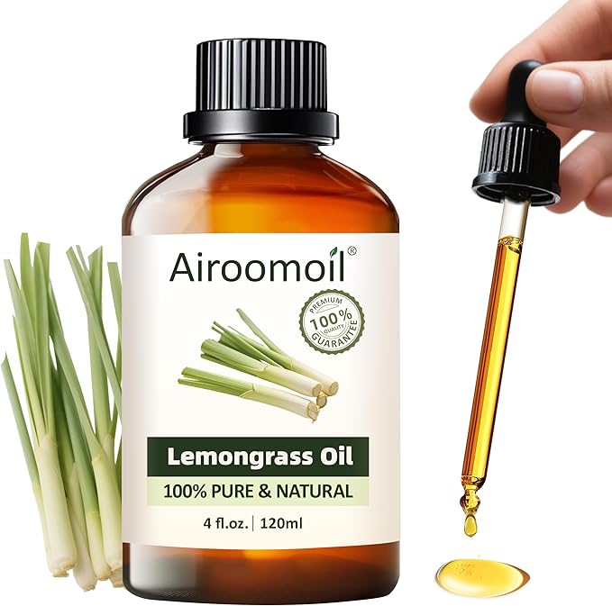 Pure Citronella Essential Oil, 100% Pure Natural Citronella Essential Oil, Premium Grade Essential Oils for Diffusers for Home, Skin, Care Massage, Soap Making, Aromatherapy, 4 Fl Oz | 120ml-Velvo Beauty