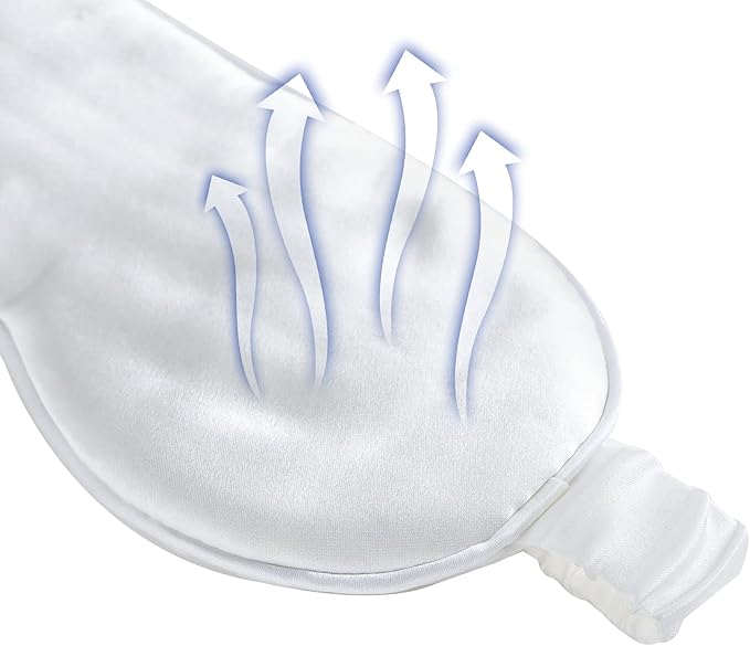 Silk Sleep Mask Light Blocking Luxury 100% Mulberry 19mm Silk Eye Mask Eye Cover Blindfold Ultra Soft Light & Comfy Anti Aging Skin Care with Travel Bag Gift Package-Velvo Beauty