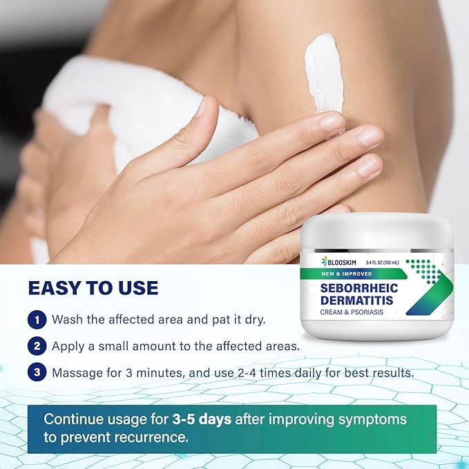 Seborrheic Dermatitis Face Cream – Face, Scalp & Body Moisturizing Treatment for Flaky, Itchy Skin – Daily Lotion for Psoriasis and Dermatitis Relief - Men and Women - 3.4 Fl Oz-Velvo Beauty
