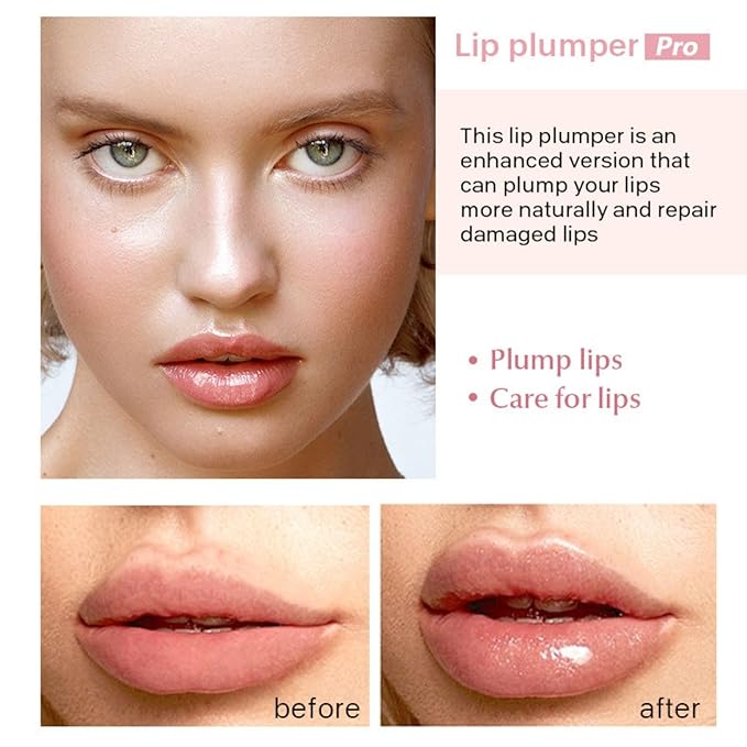 4Pcs Lip Plumper Set,Lip Plumper,Natural Lip Plumper kit,Day and Night Lip Plumper-Velvo Beauty
