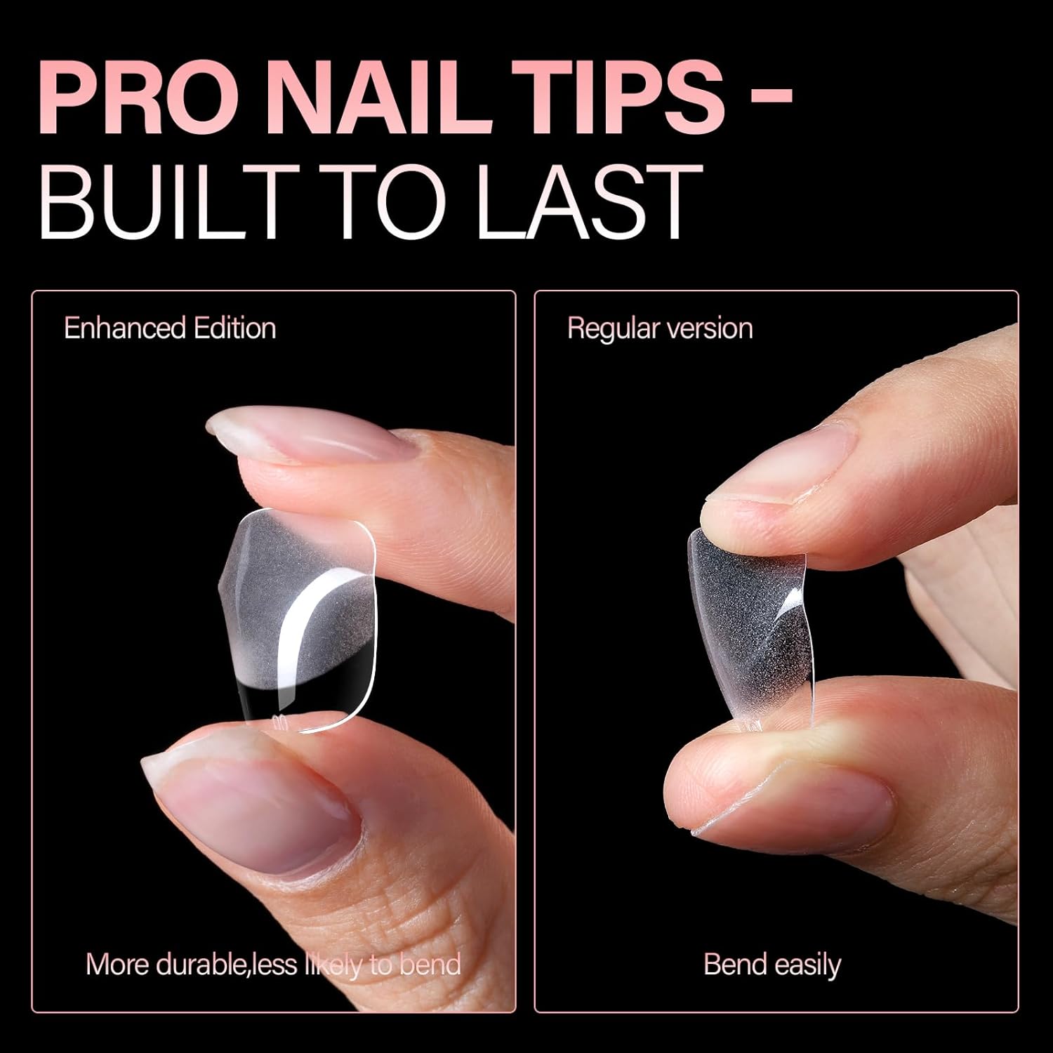 AILLSA Short Square Nail Tips, Fake Thickened Half Matte Nails Tips, Pre-shaped Press on False Nail Tip for Nail Salon 450PCS 15 Sizes with Storage Box-Velvo Beauty
