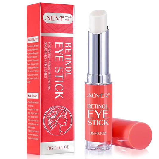 Eye Brightener Stick, Eye Cream for Wrinkles, Vitamin A, C, E and Peptides Minimizes Smoothens Wrinkles in 3-4 weeks (Retinol Eye Stick)-Velvo Beauty