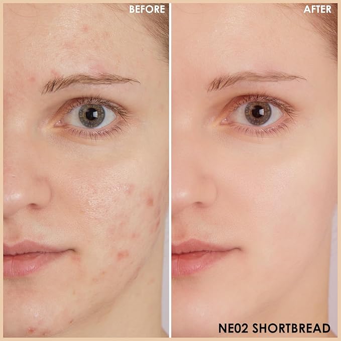 FOCALLURE FIX CORRECTOR Concealer Stick, Full Coverage Concealer Makeup, Color Corrector for Dark Circles, Including Replaceable Applicator, NE02 SHORTBREAD-Velvo Beauty