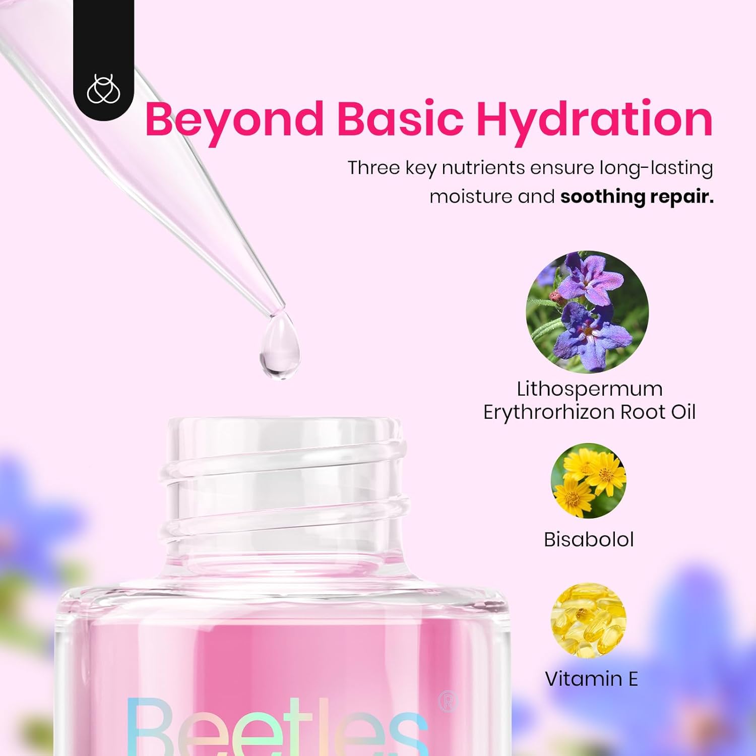 Beetles Cuticle Oil For Nails - 20ml Nail Care Strengthener Oil Stronger Nails Spa and Hand Manicure Essentials Damaged Cuticles for Repaired Thin Nails Nourish Home Nail Gfit for Women-Velvo Beauty