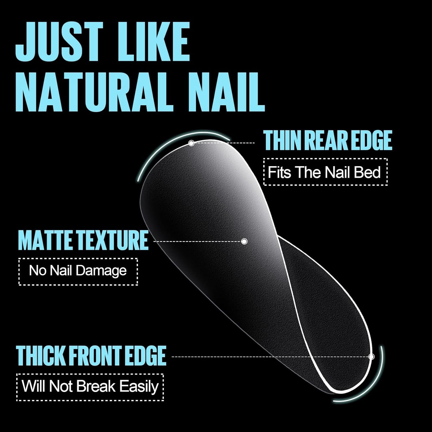 TOMICCA Extra Short Square Nail Tips, 15 Sizes Soft Double-sided Matte Fake Nails for Extensions, 450Pcs Acrylic Pre Shaped Gel Nail Tips for Home DIY Art Women Girls-Velvo Beauty