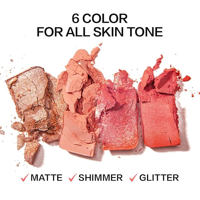 Face Blush, Powder Blush Makeup, Longlasting Highly Pigmented Face makeup, Smooth, Vegan & Cruelty Free, 1 Count, 05 PUMPKIN-Velvo Beauty