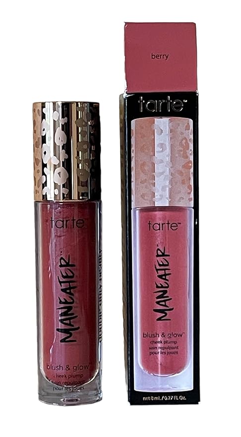tarte maneater blush & glow cheek plump (berry, standard full size), 0.27 Fl Oz (Pack of 1)-Velvo Beauty